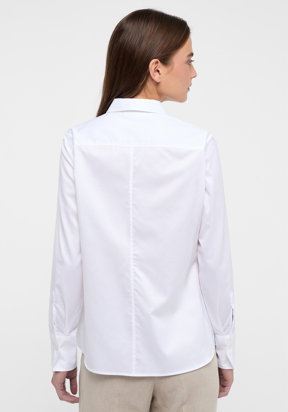 ETERNA dames blouse modern classic, wit ETERNA dames blouse modern classic, wit